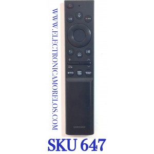 CONTROL REMOTO PARA SMART TV SAMSUNG ORIGINAL  CON COMANDO DE VOZ / NUMERO DE PARTE BN59-01363A / BN63-19253A001 / A8131200/J2210509-DTMF / DD50(1X1X4)-4 / TM2180 / SUSTITUTA BN59-01357C / MODELO UN43AU8000FXZA